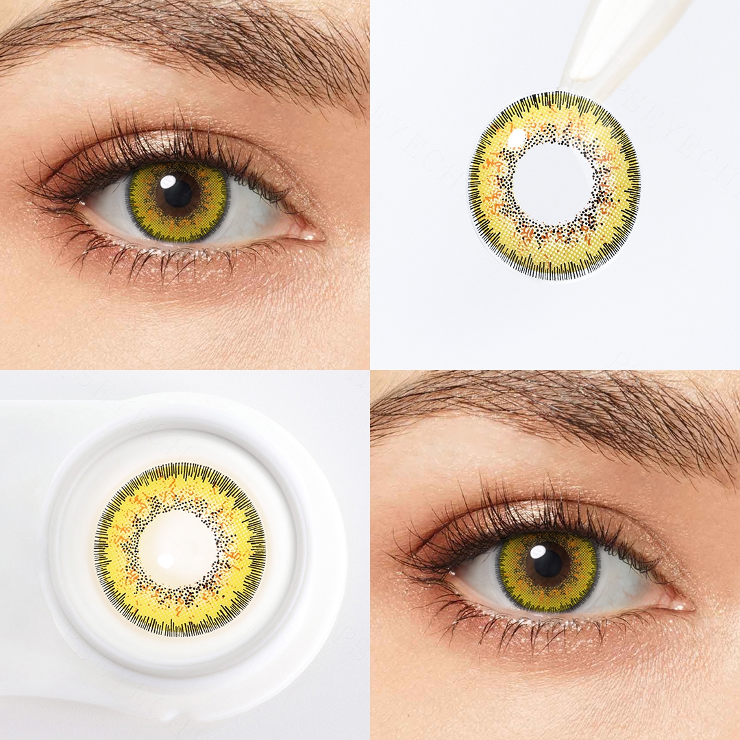 Gilded Thistle Yellow Costume Yearly Contact Lenses | 2 Pcs