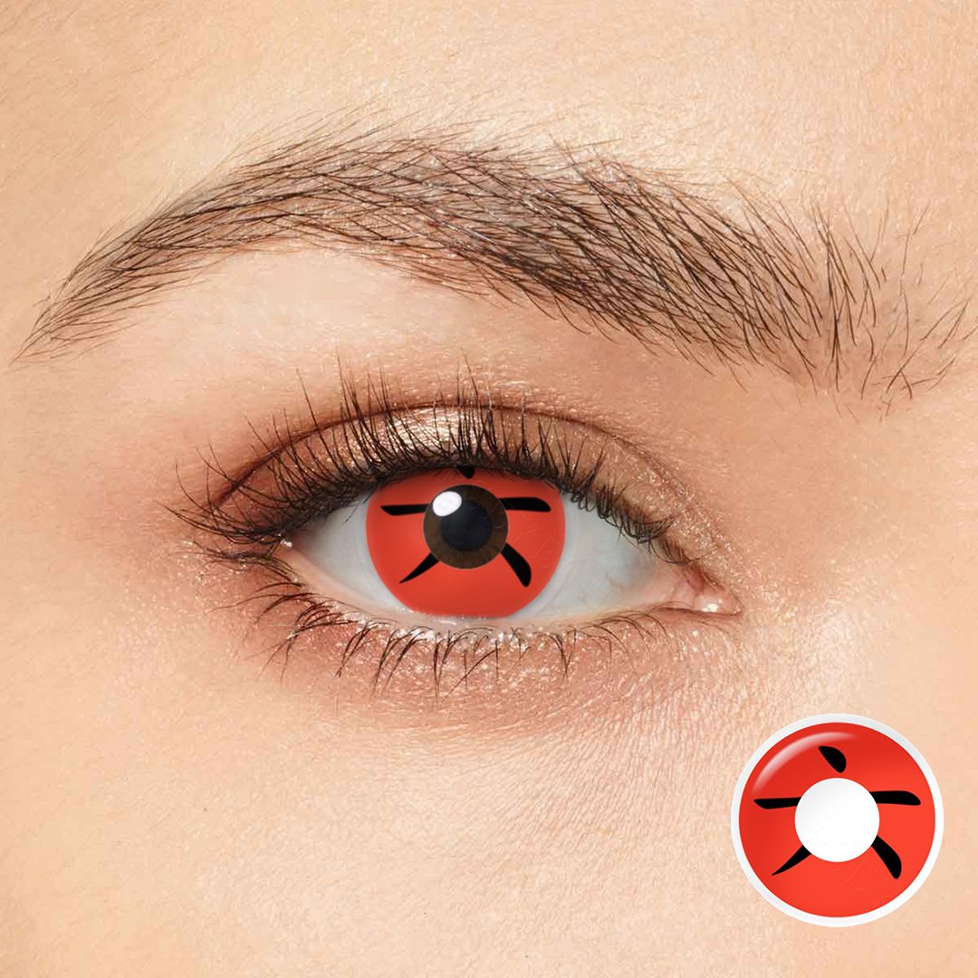 Spark Red Costume Yearly Contact Lenses | 2 Pcs