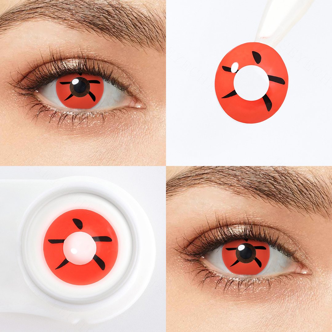 Spark Red Costume Yearly Contact Lenses | 2 Pcs