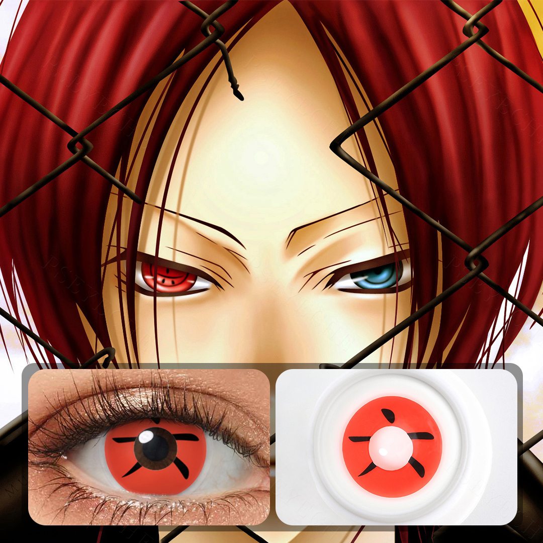 Spark Red Costume Yearly Contact Lenses | 2 Pcs