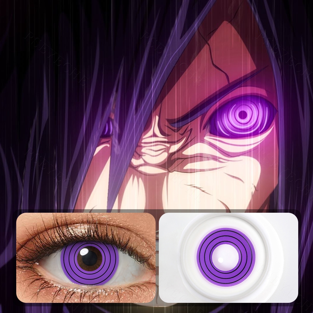 Circle Purple Costume Prescription Yearly Contact Lenses