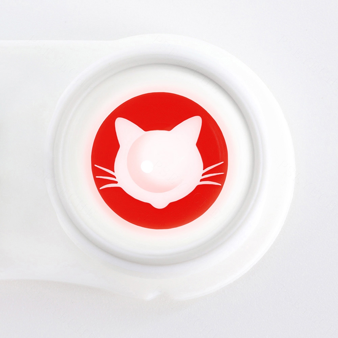 Scarlet Cat Red Costume Yearly Contact Lenses | 2 Pcs