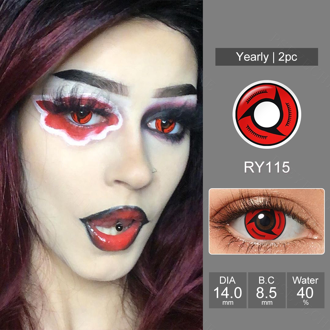 Astrolabe Red Costume Yearly Contact Lenses