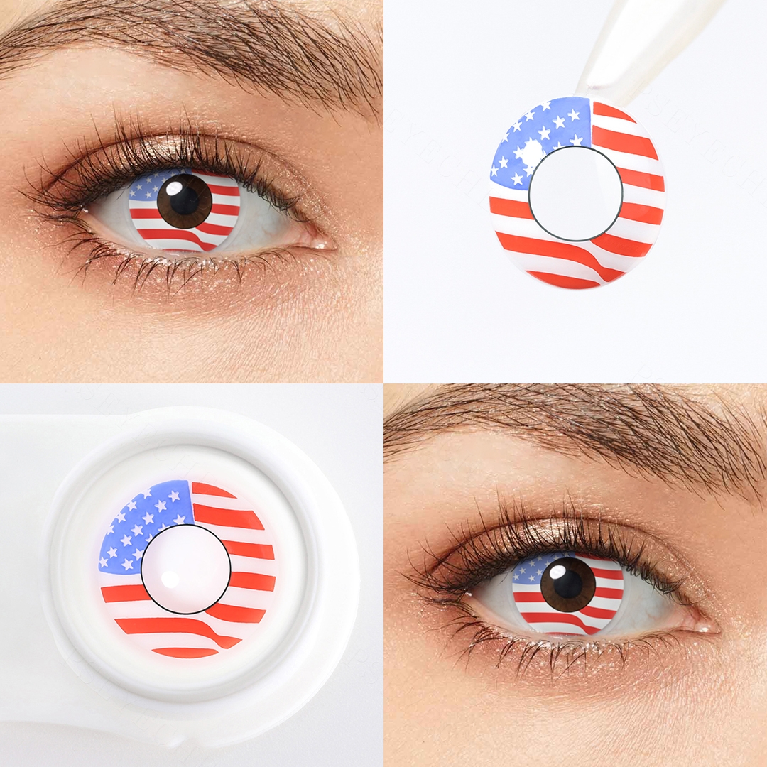 Freedom Star Costume Yearly Contact Lenses | 2 Pcs