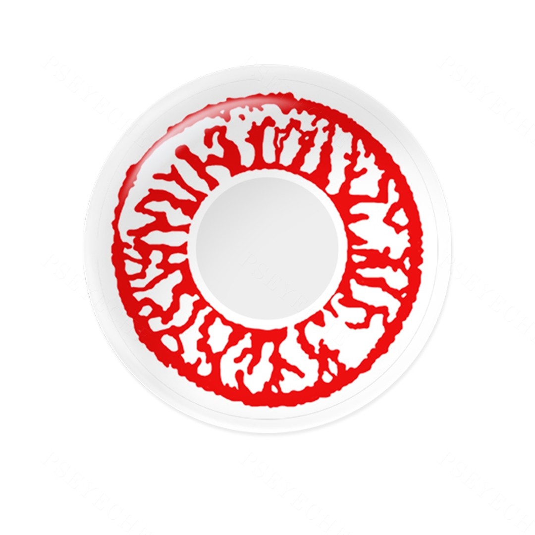 Veinwork Halo Red Costume Yearly Contact Lenses | 2 Pcs