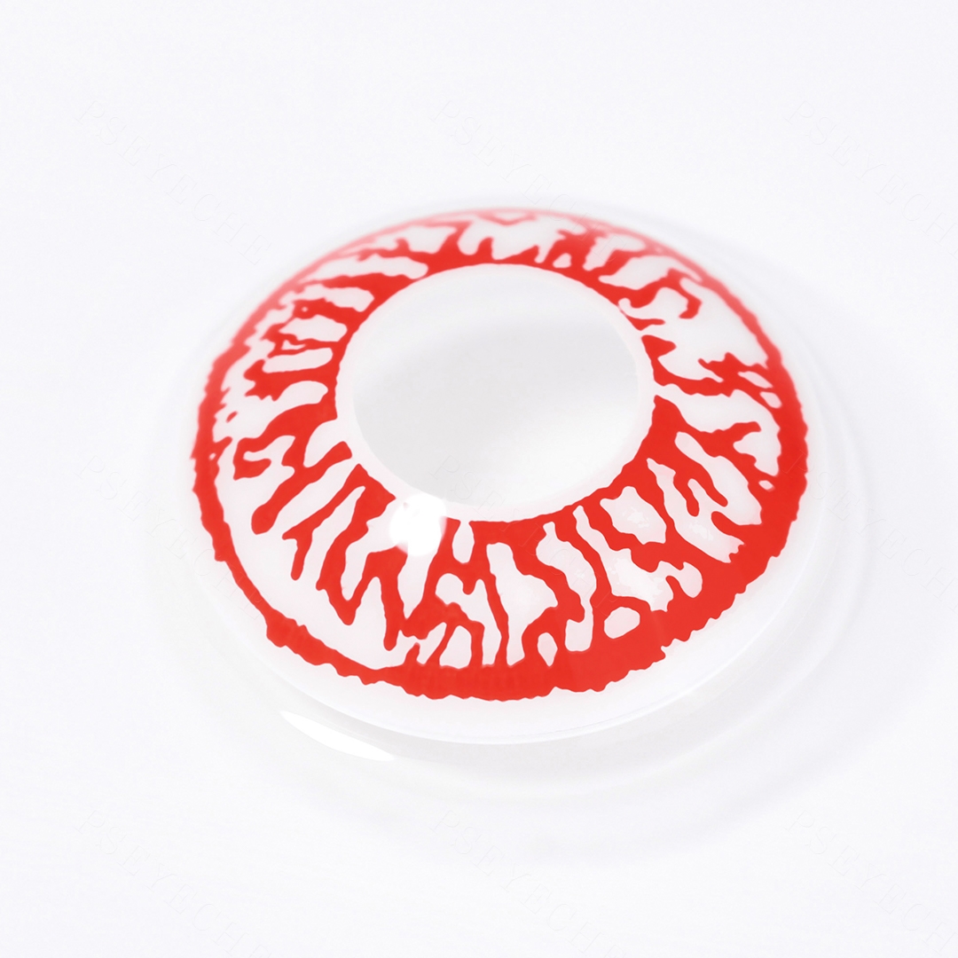 Veinwork Halo Red Costume Yearly Contact Lenses | 2 Pcs