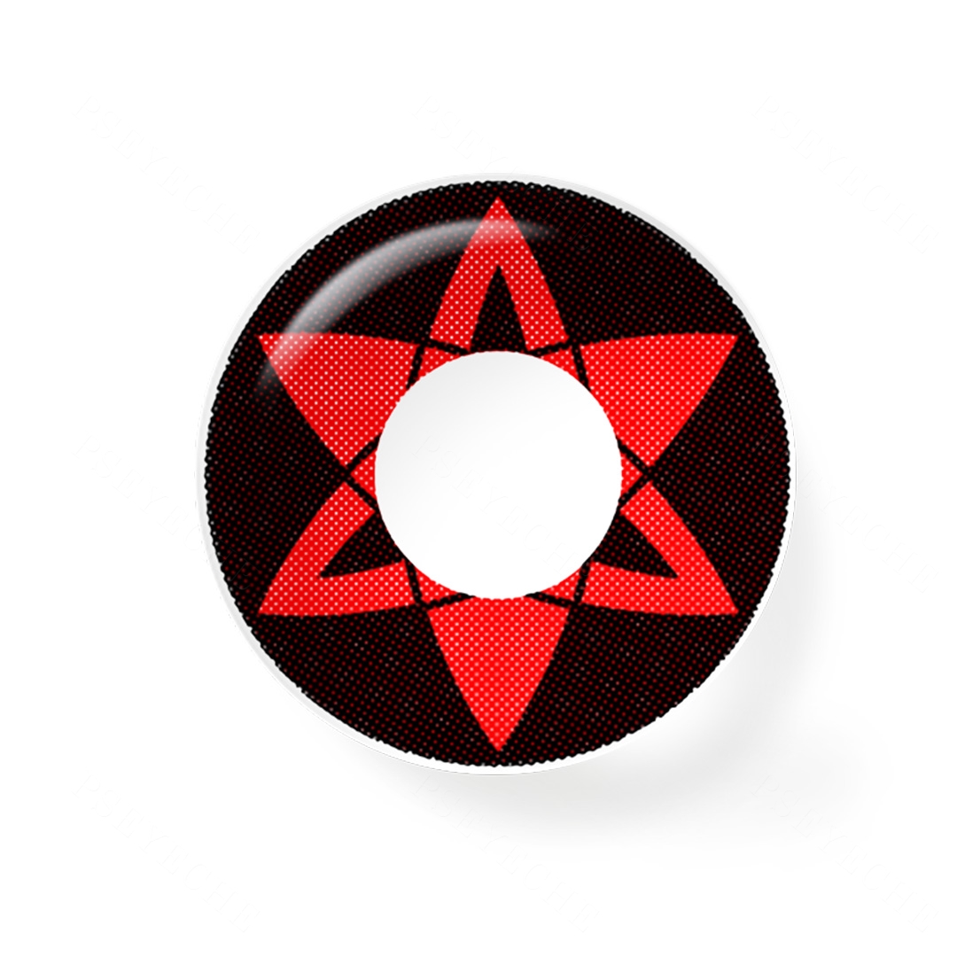 Celestial Emblem Red Costume Yearly Contact Lenses