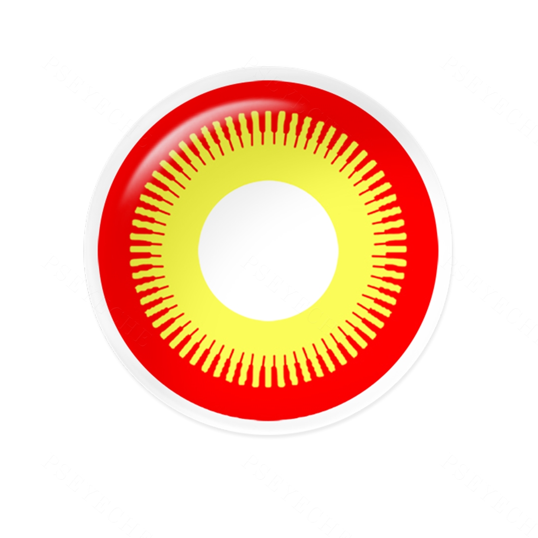 Sunset Blaze Red Costume Yearly Contact Lenses