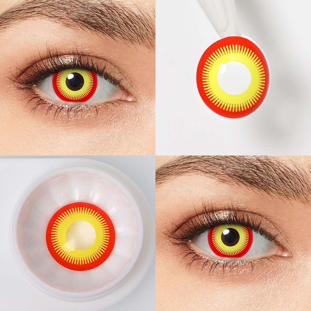 Sunset Blaze Red Costume Yearly Contact Lenses