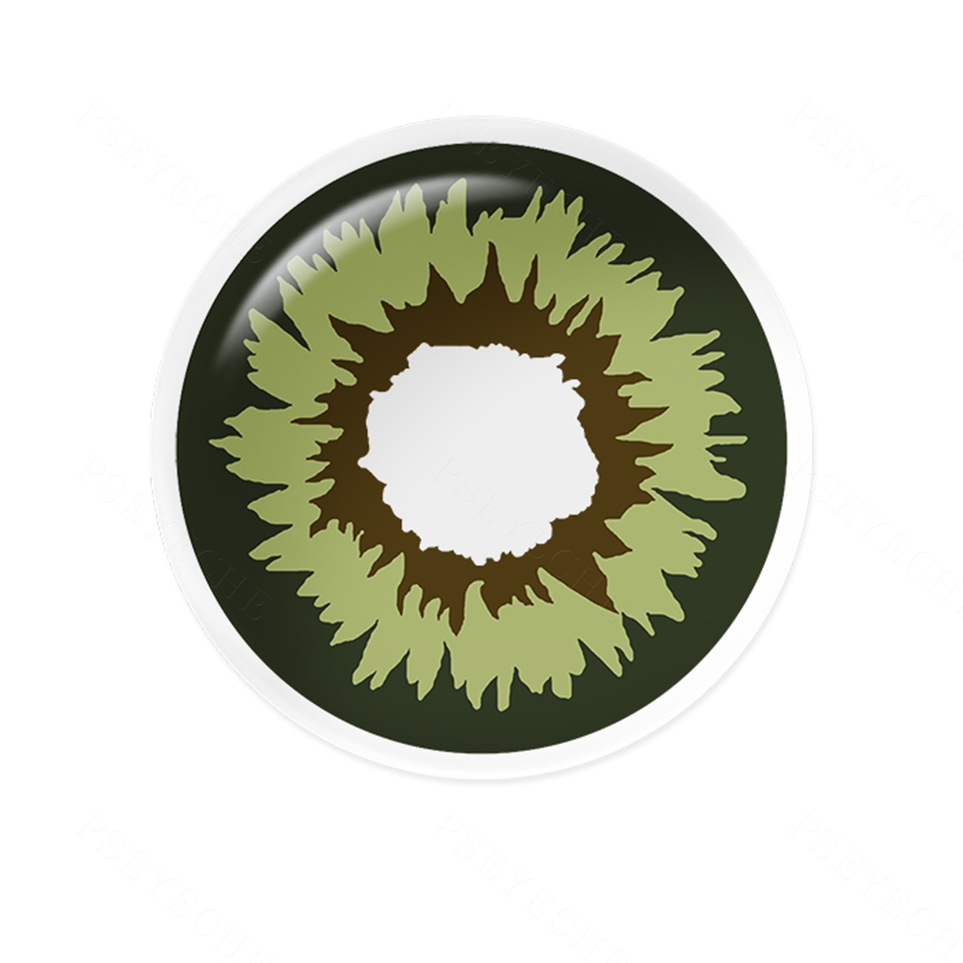 Wonderland Flame Green Costume Yearly Contact Lenses