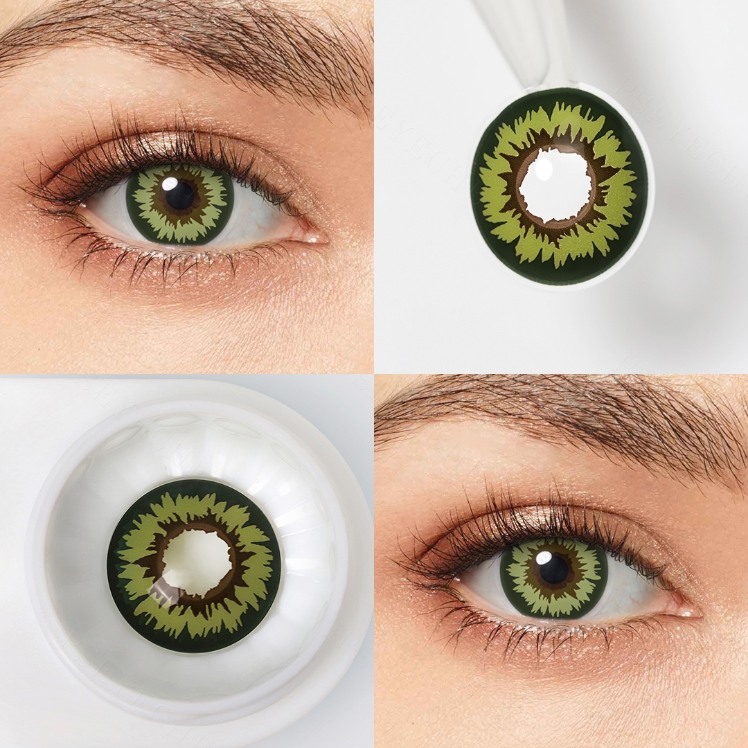 Wonderland Flame Green Costume Yearly Contact Lenses