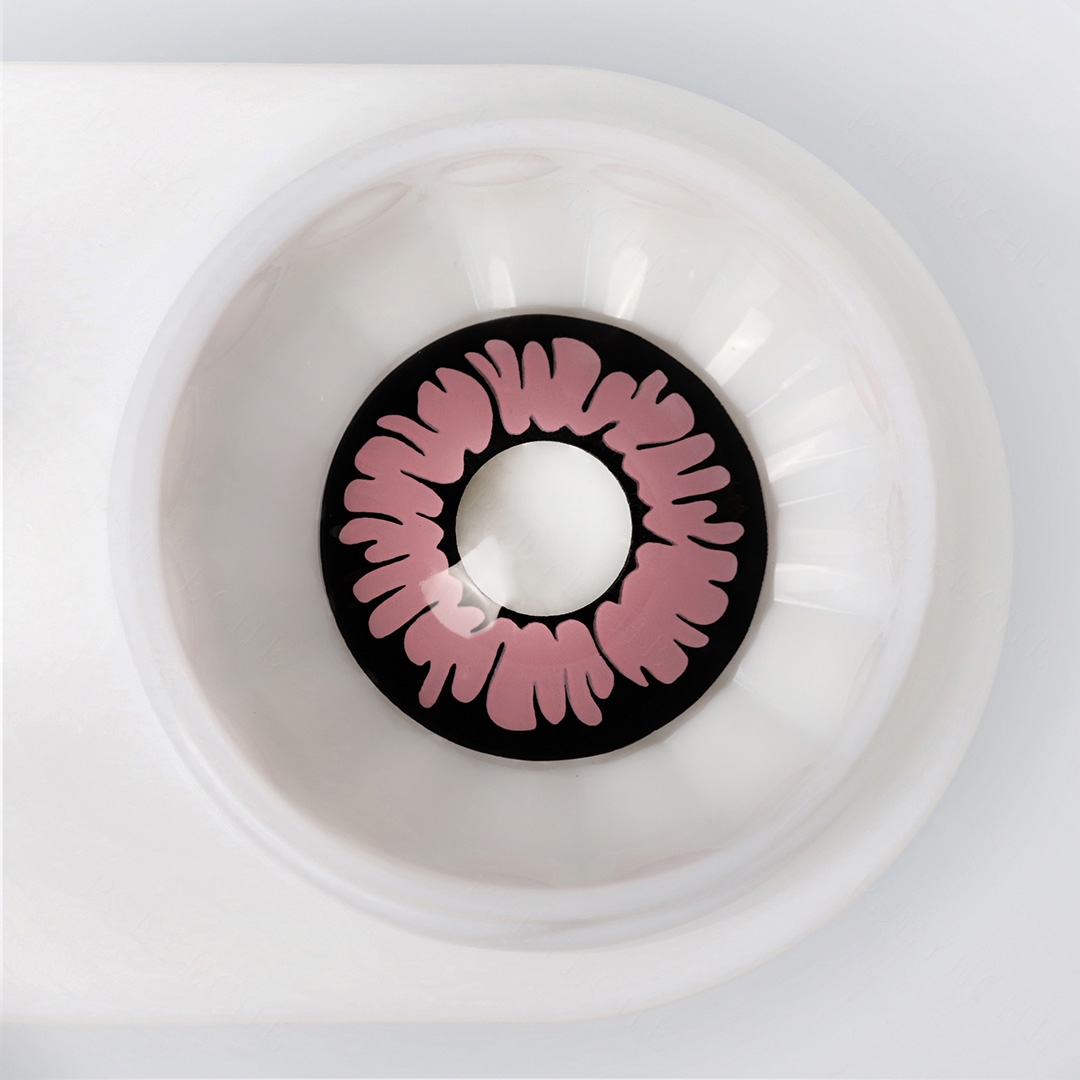 Eotd Floral Pink Halloween Yearly Contact Lenses