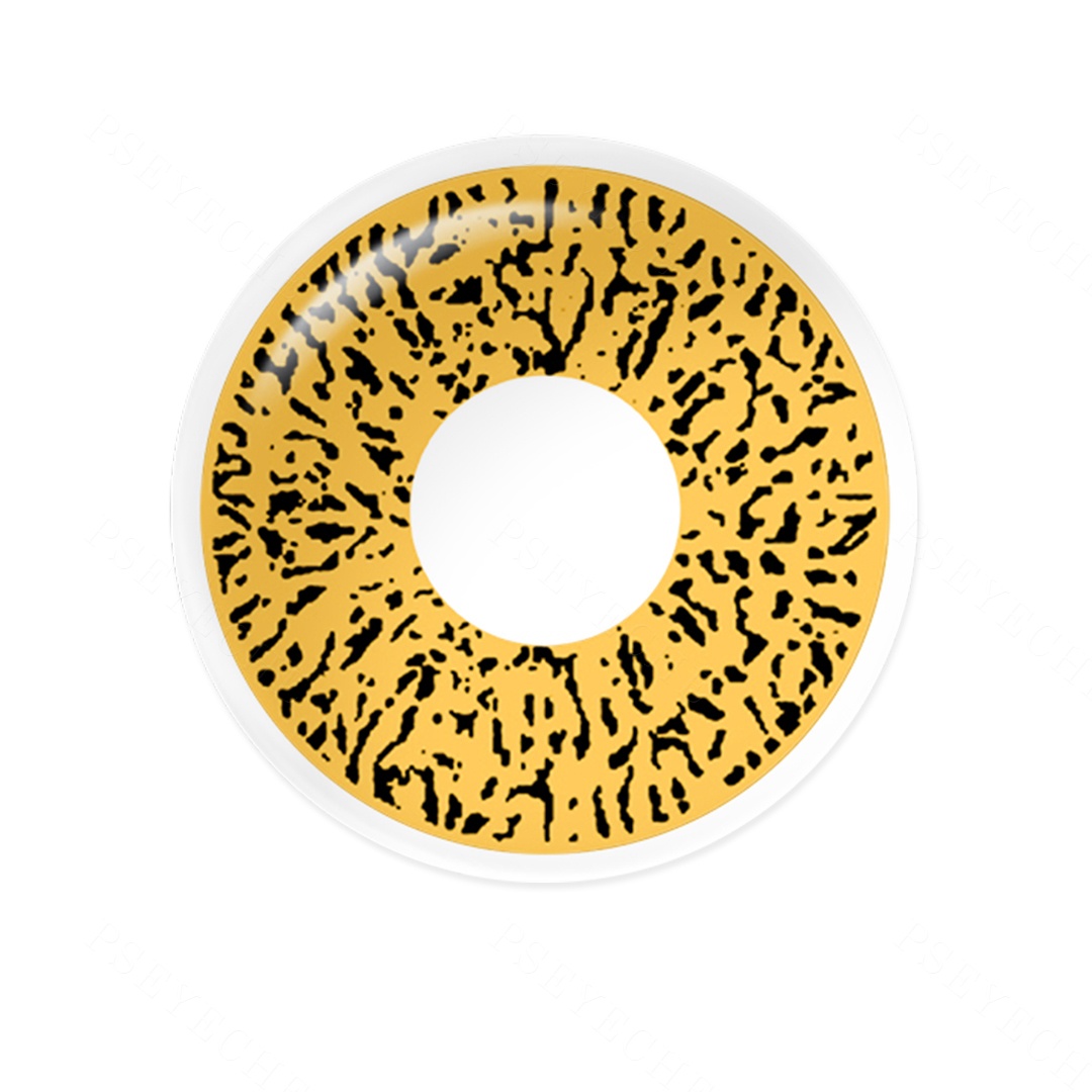 Sunlit Leopard Yellow Costume Yearly Contact Lenses | 2 Pcs