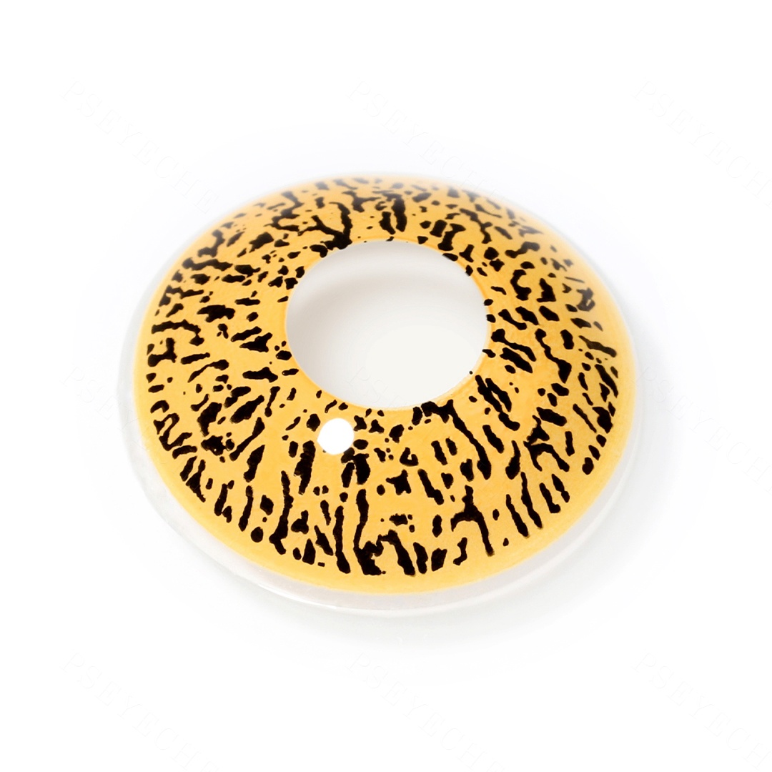 Sunlit Leopard Yellow Costume Yearly Contact Lenses | 2 Pcs