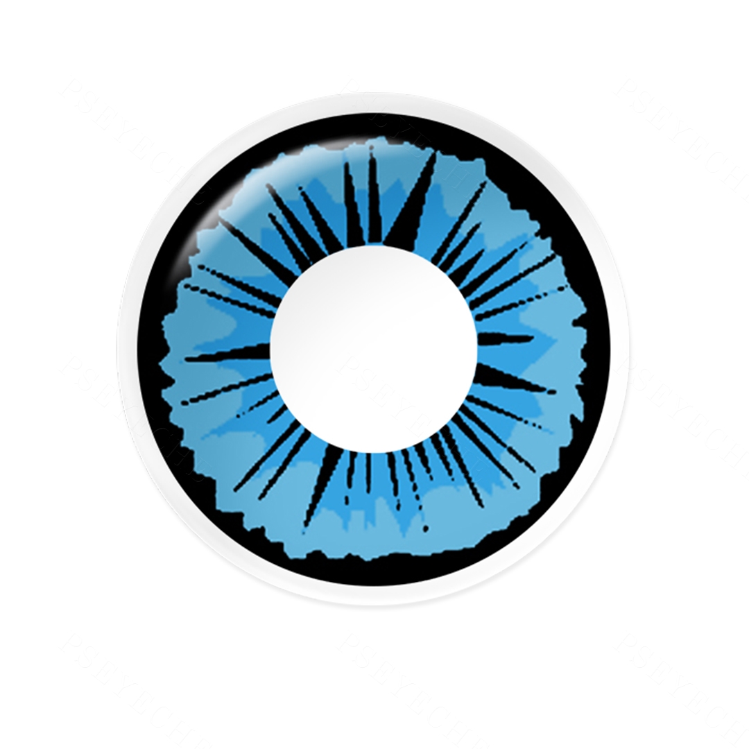 Thunderburst Blue Costume Yearly Contact Lenses | 2 Pcs