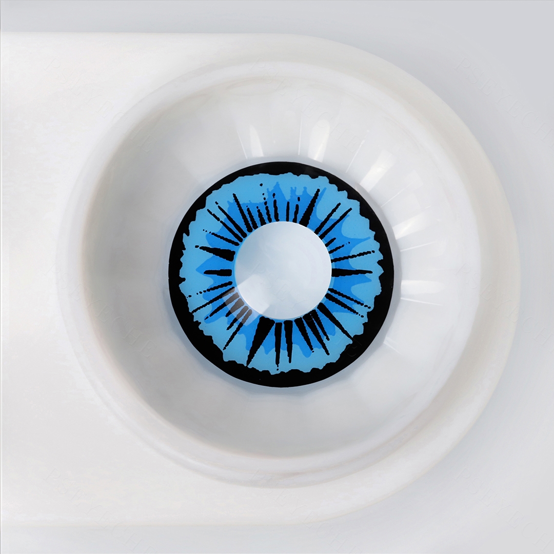 Thunderburst Blue Costume Yearly Contact Lenses | 2 Pcs