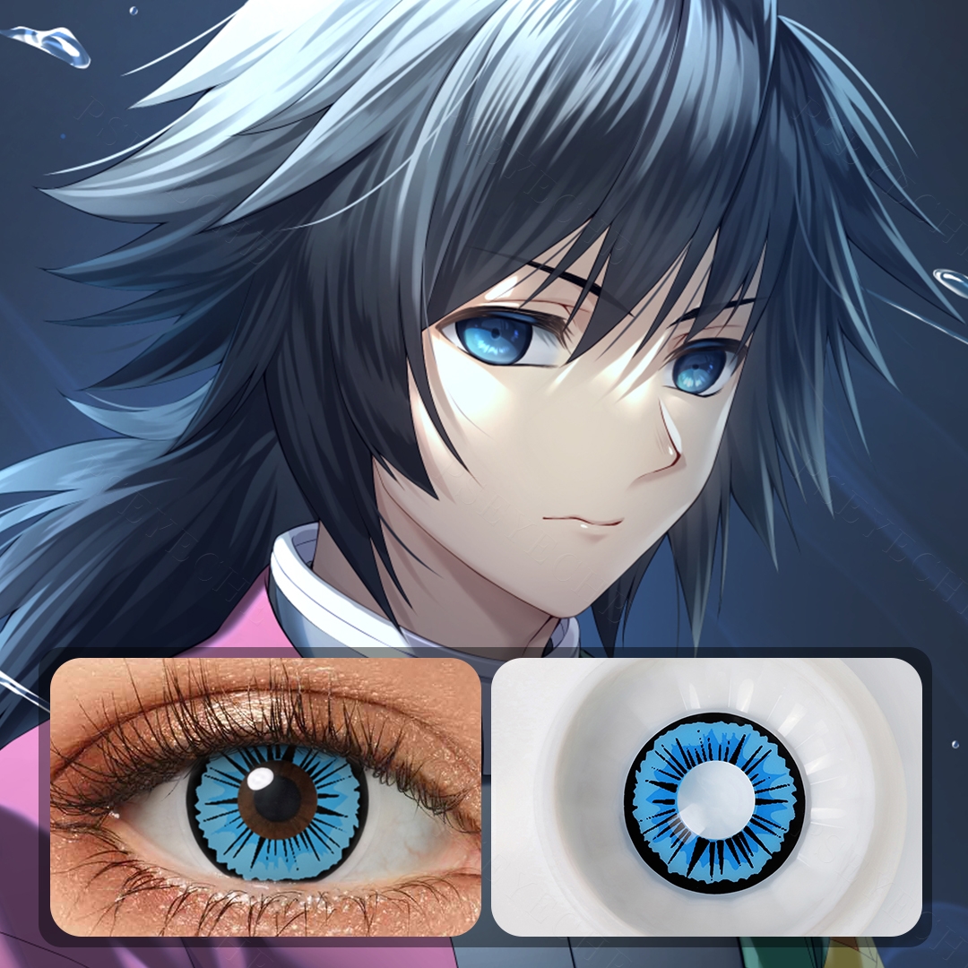 Thunderburst Blue Costume Yearly Contact Lenses | 2 Pcs