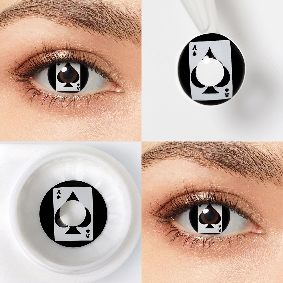Ace of Spades Costume Yearly Contact Lenses