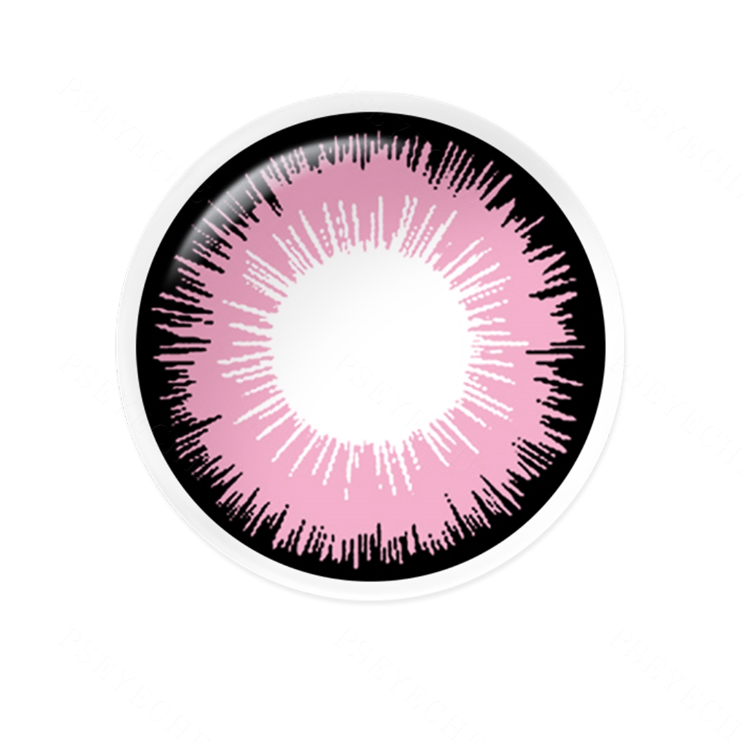 Blush Starburst Pink Costume Yearly Contact Lenses | 2 Pcs