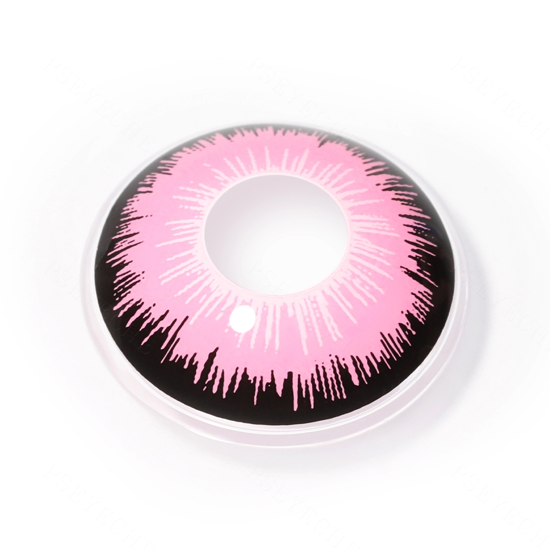 Blush Starburst Pink Costume Yearly Contact Lenses | 2 Pcs