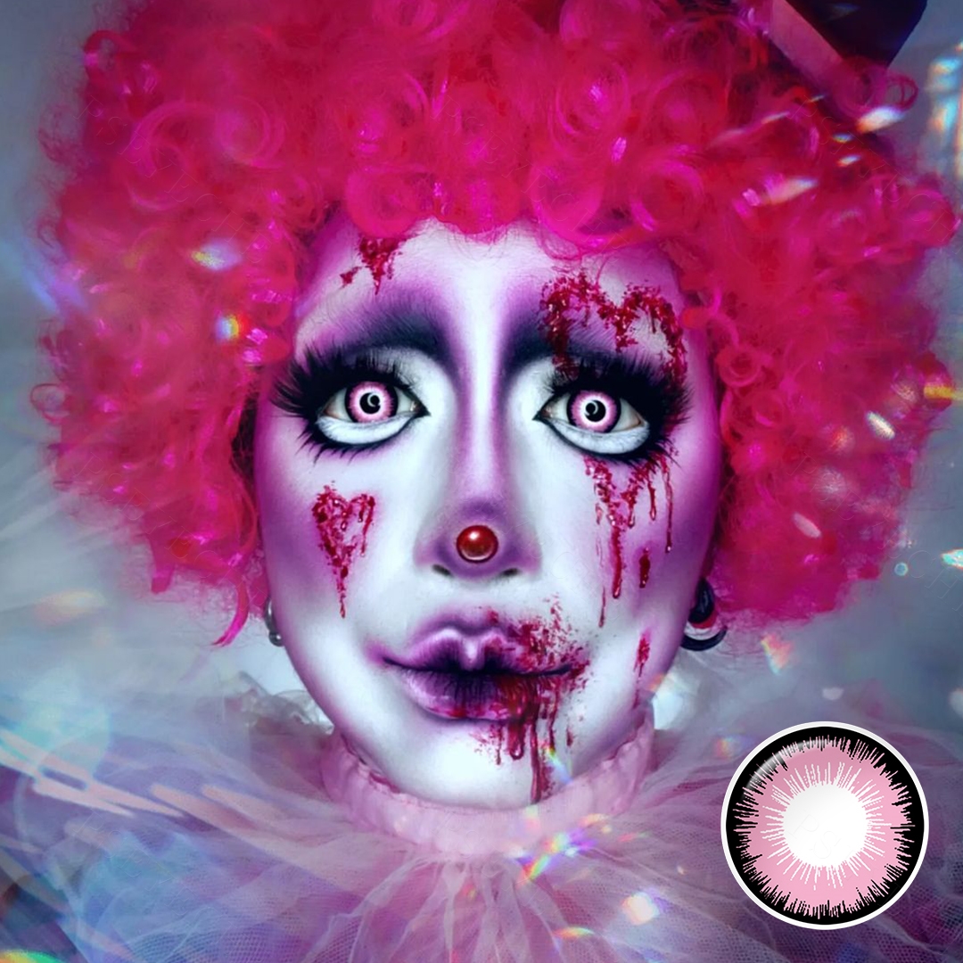 Blush Starburst Pink Costume Yearly Contact Lenses | 2 Pcs