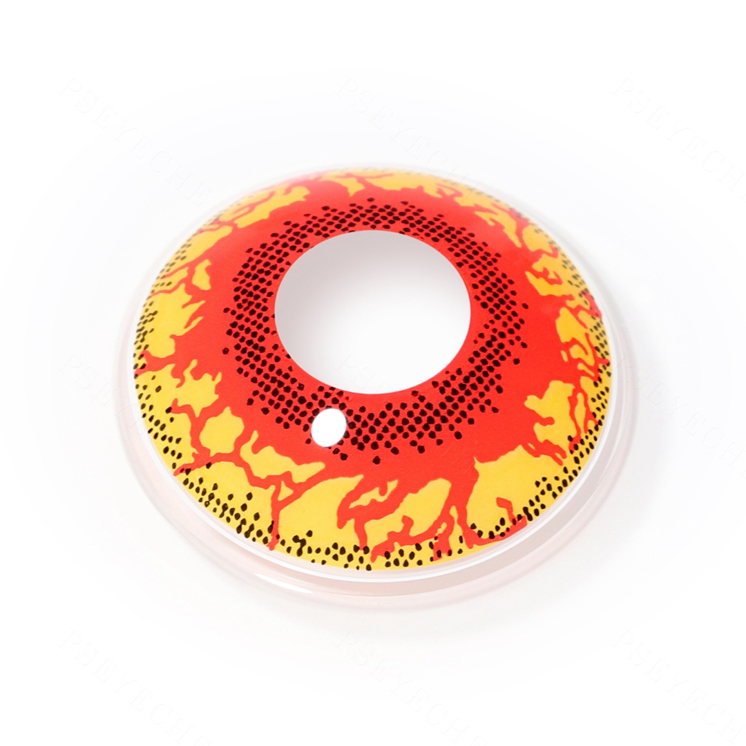 Molten Corona Red Costume Yearly Contact Lenses | 2 Pcs