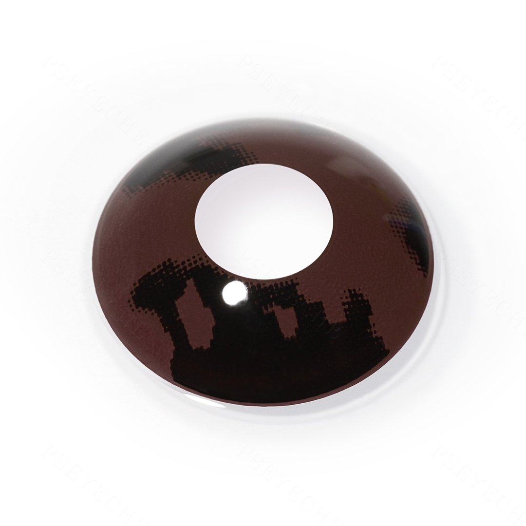 Pixel Donuts Black Costume Yearly Contact Lenses