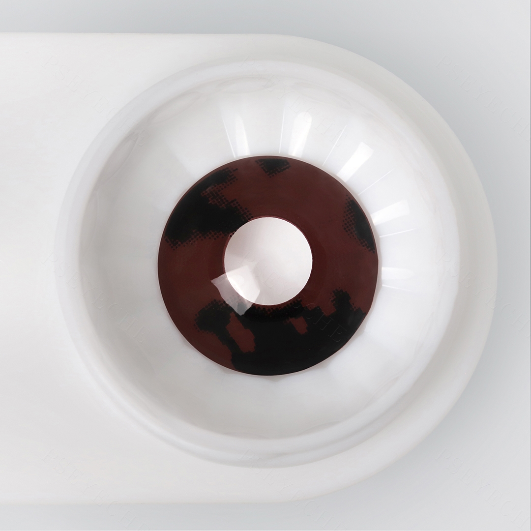 Pixel Donuts Black Costume Yearly Contact Lenses