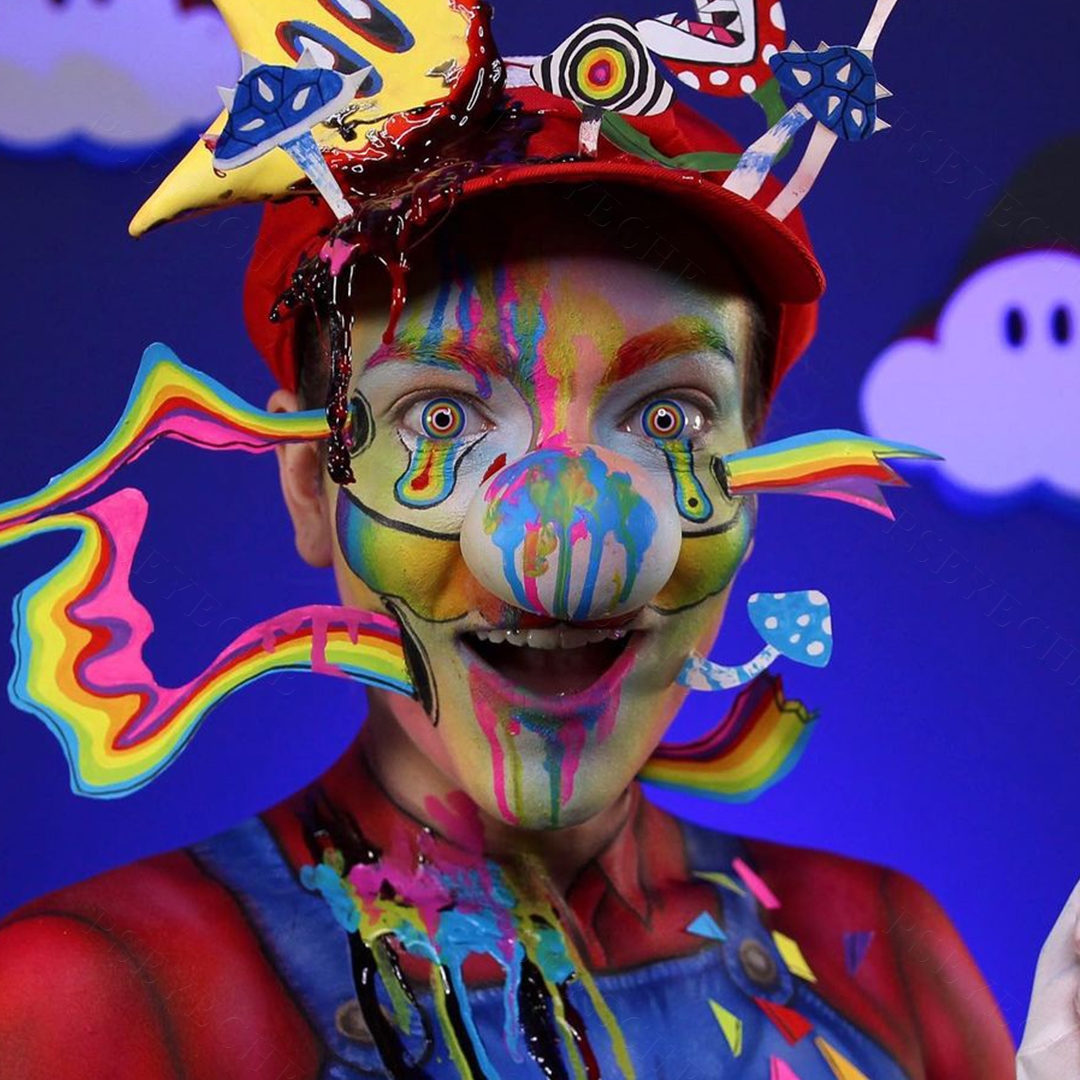 Multiple Rainbow Costume Contact Lenses