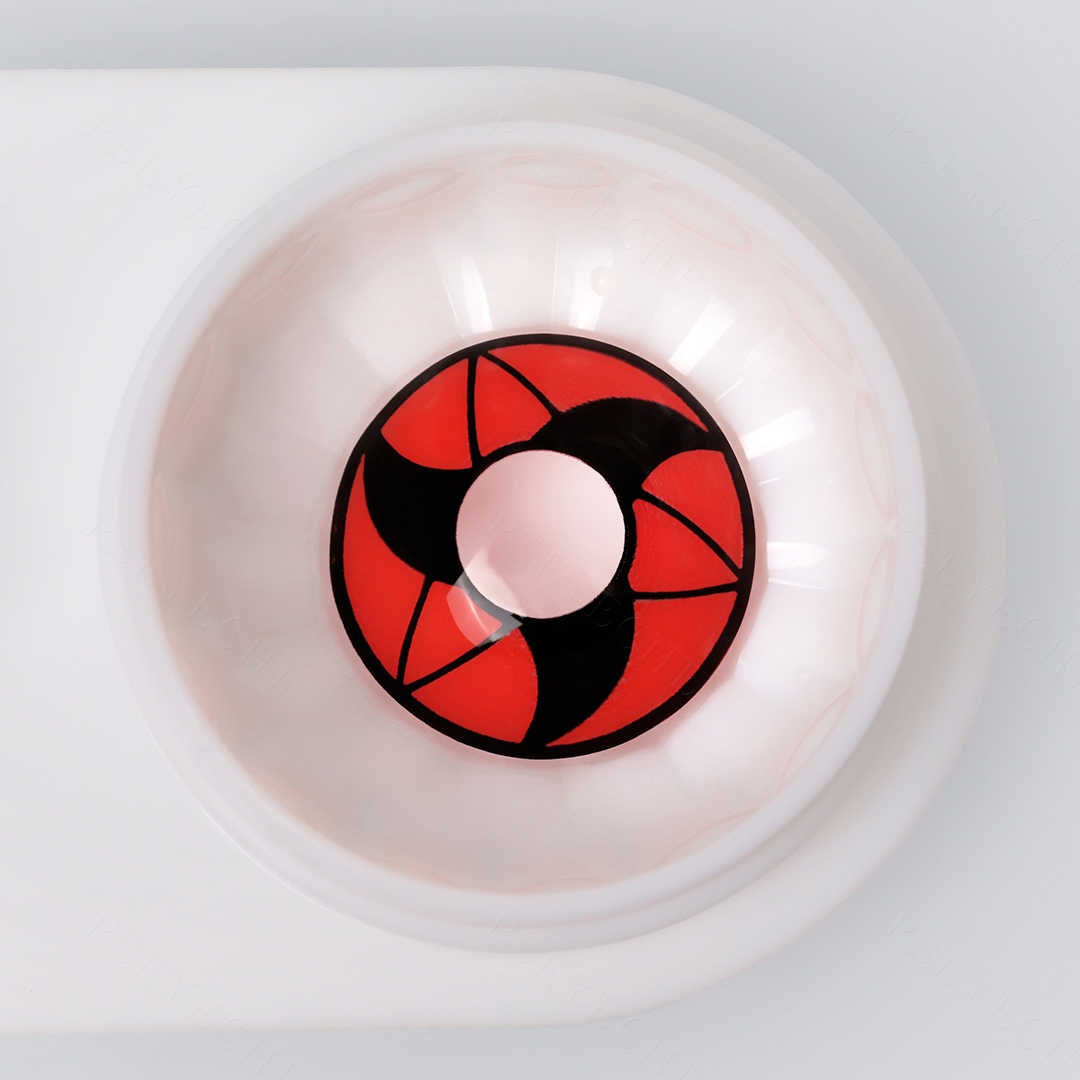 Scarlet Shards Red Costume Yearly Contact Lenses | 2 Pcs