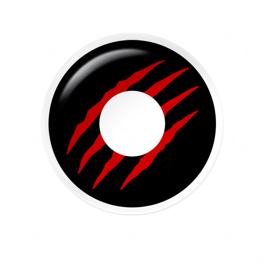 Wolverine Black Costume Yearly Contact Lenses