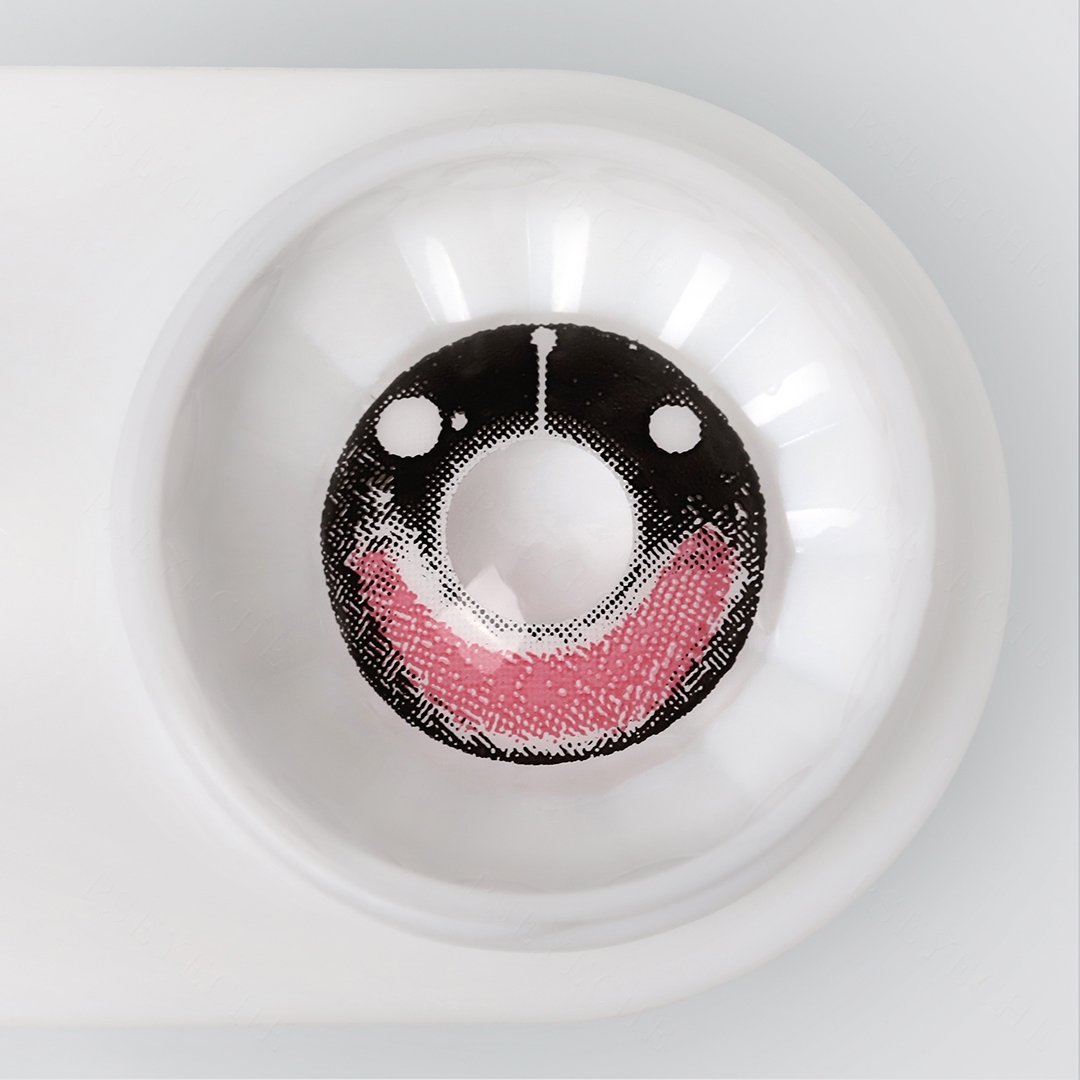 Happy Ghost Pink Halloween Yearly Contact Lenses