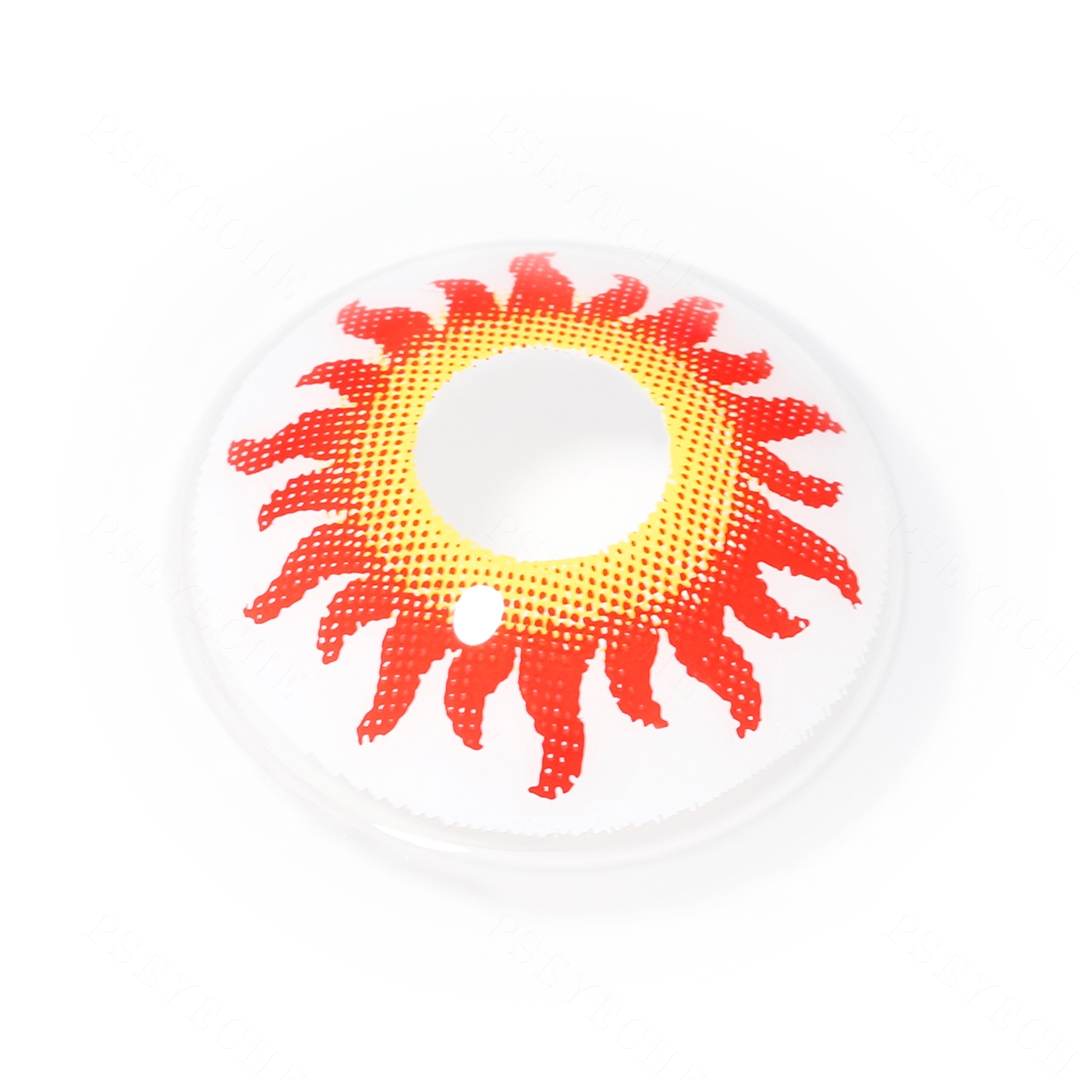 Crimson Solstice Red Costume Yearly Contact Lenses | 2 Pcs