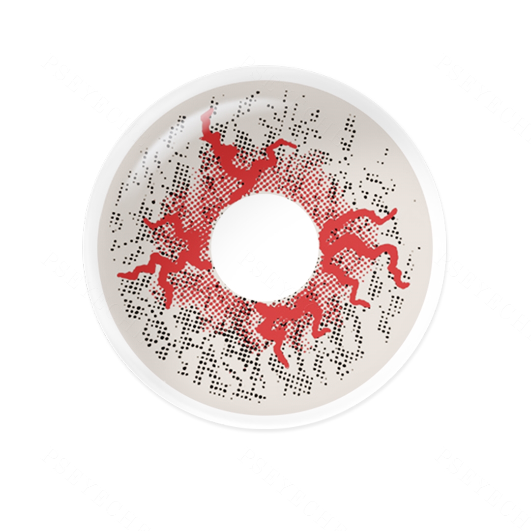 Ashen Veins White Costume Yearly Contact Lenses | 2 Pcs