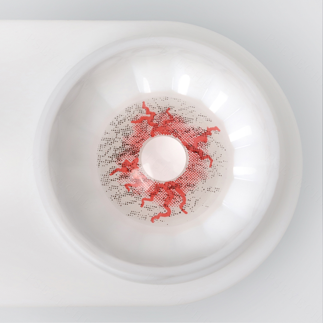 Ashen Veins White Costume Yearly Contact Lenses | 2 Pcs