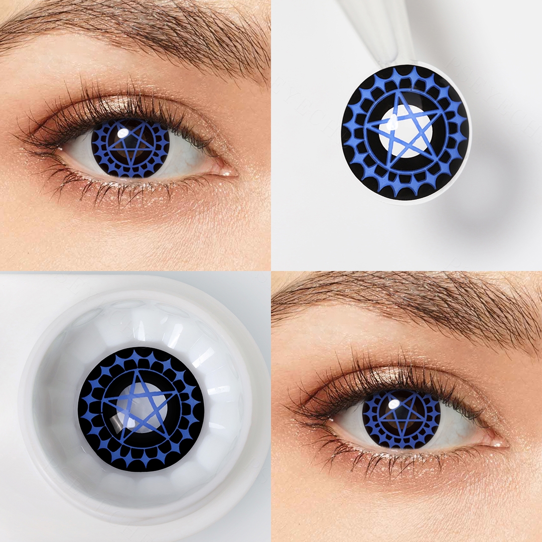 Satellite Blue Costume Yearly Contact Lenses