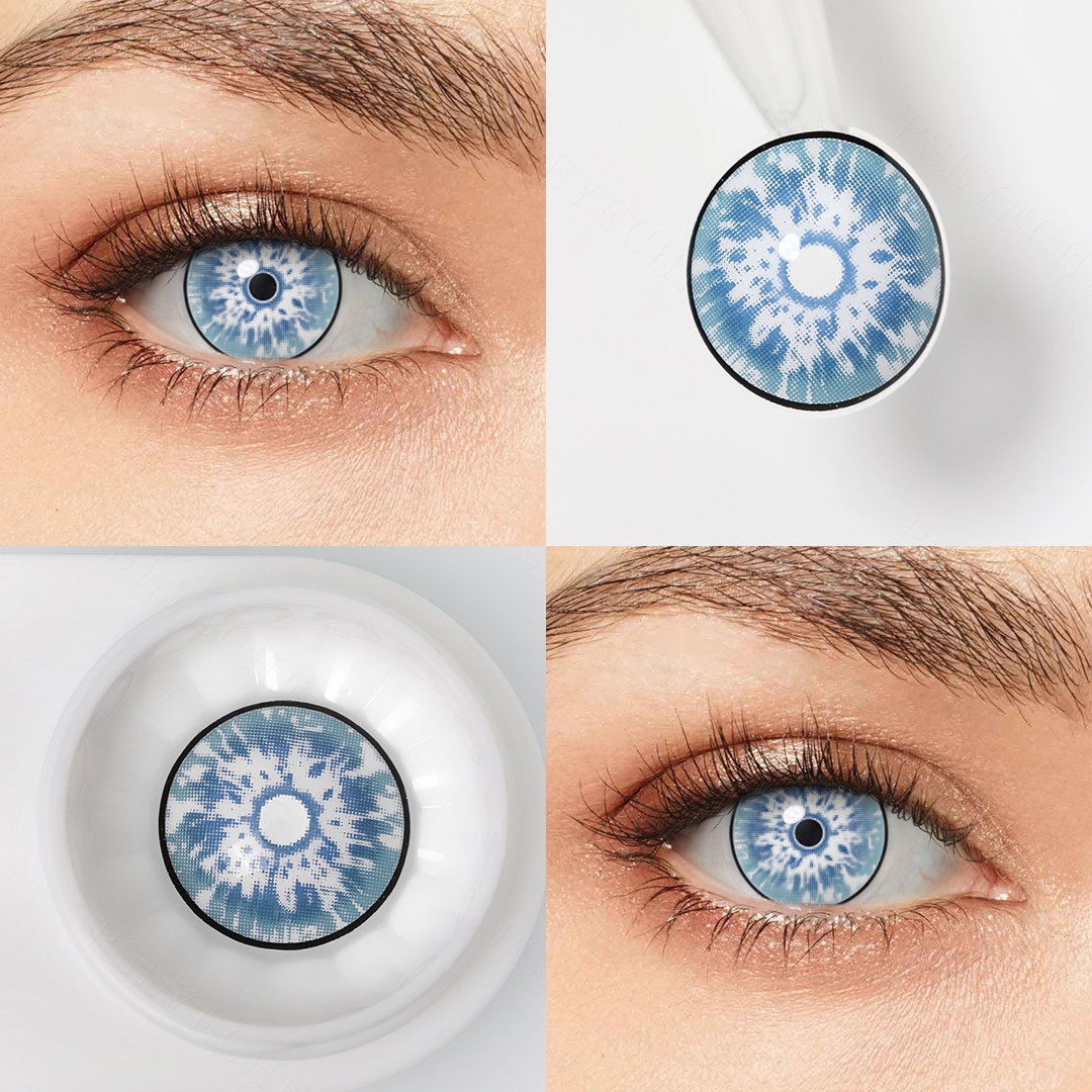 Glacier Shimmer Blue Costume Yearly Contact Lenses