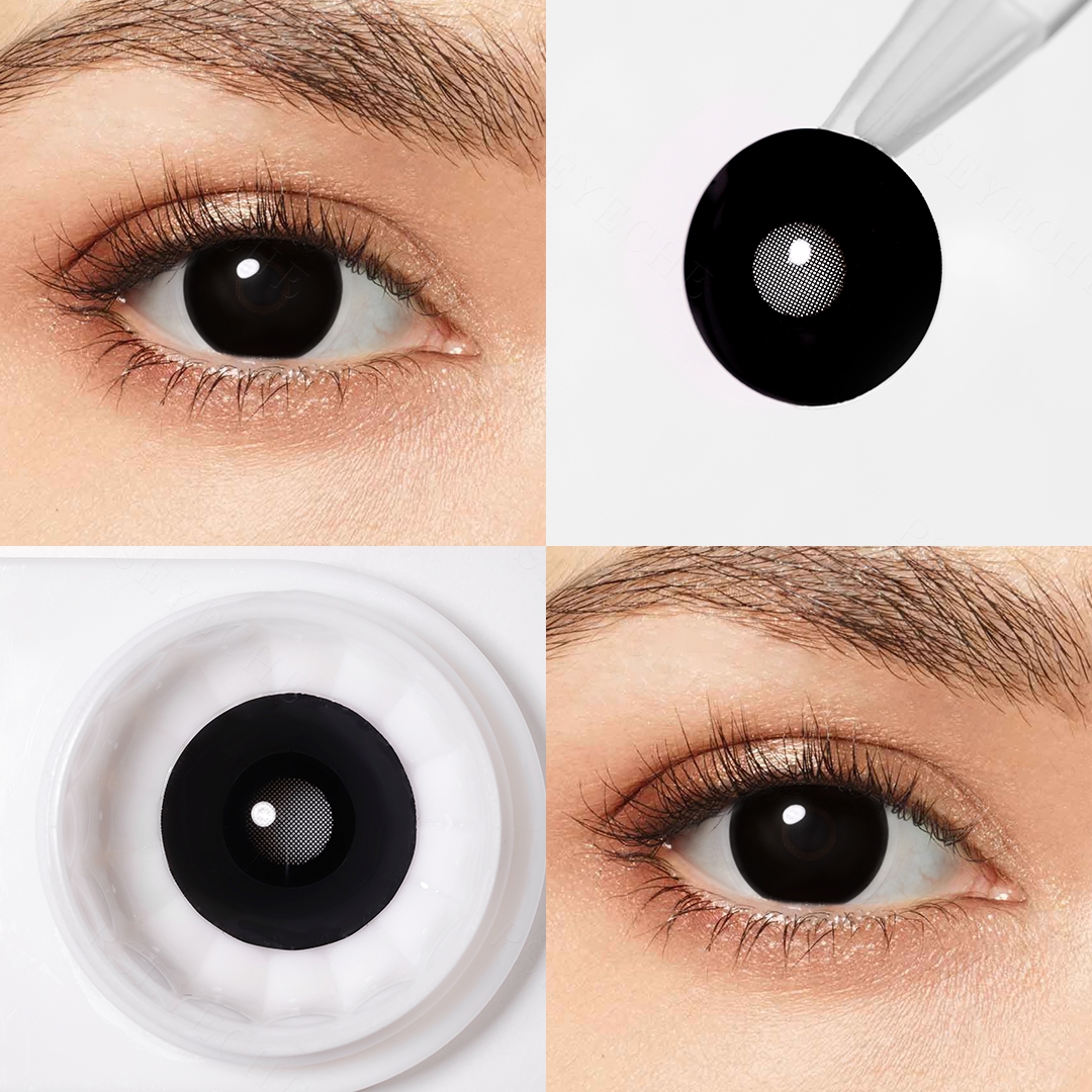 Screen Black Costume Yearly Contact Lenses