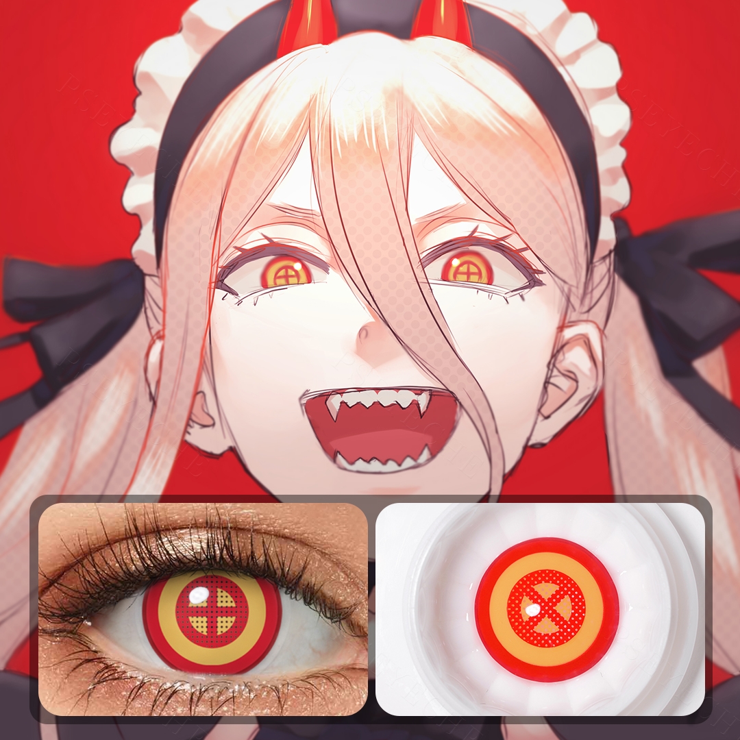 Chainsaw Man Power Costume Yearly Contact Lenses