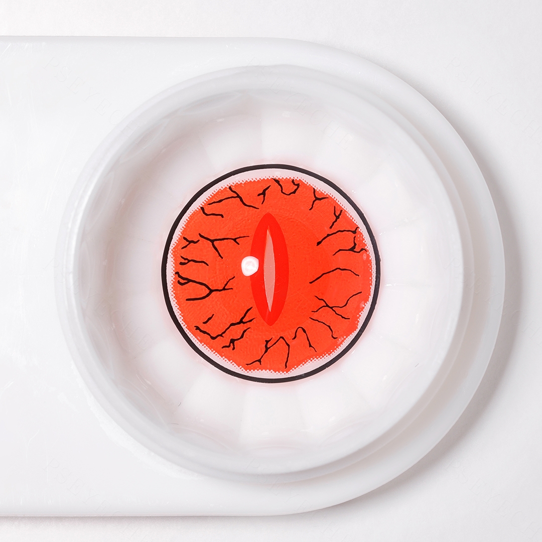 Demon Eye Red Costume Yearly Contact Lenses