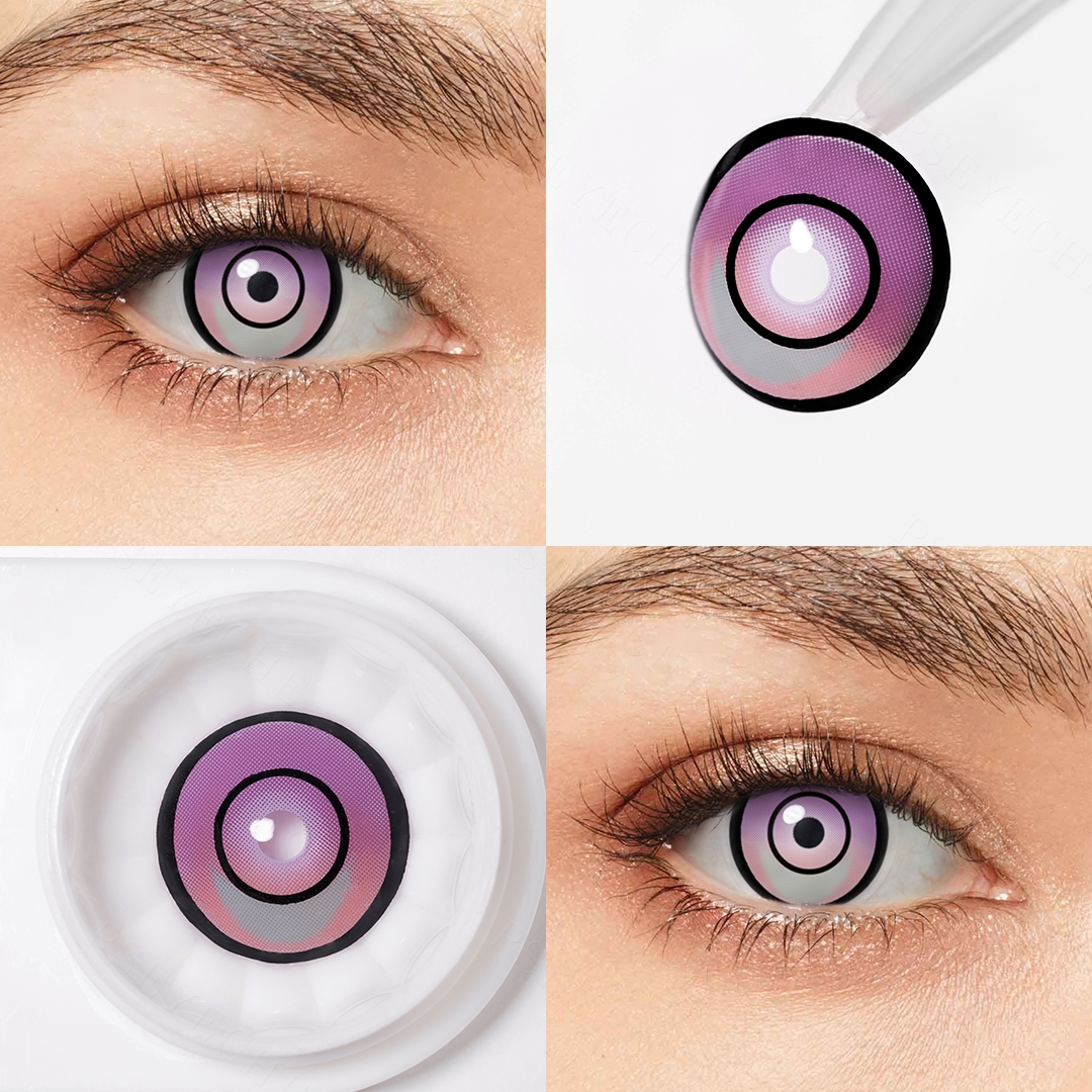 Cyberpunk Lucy Purple Costume Yearly Contact Lenses