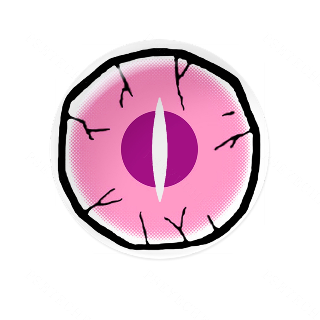 Demon Eye Pink Costume Yearly Contact Lenses