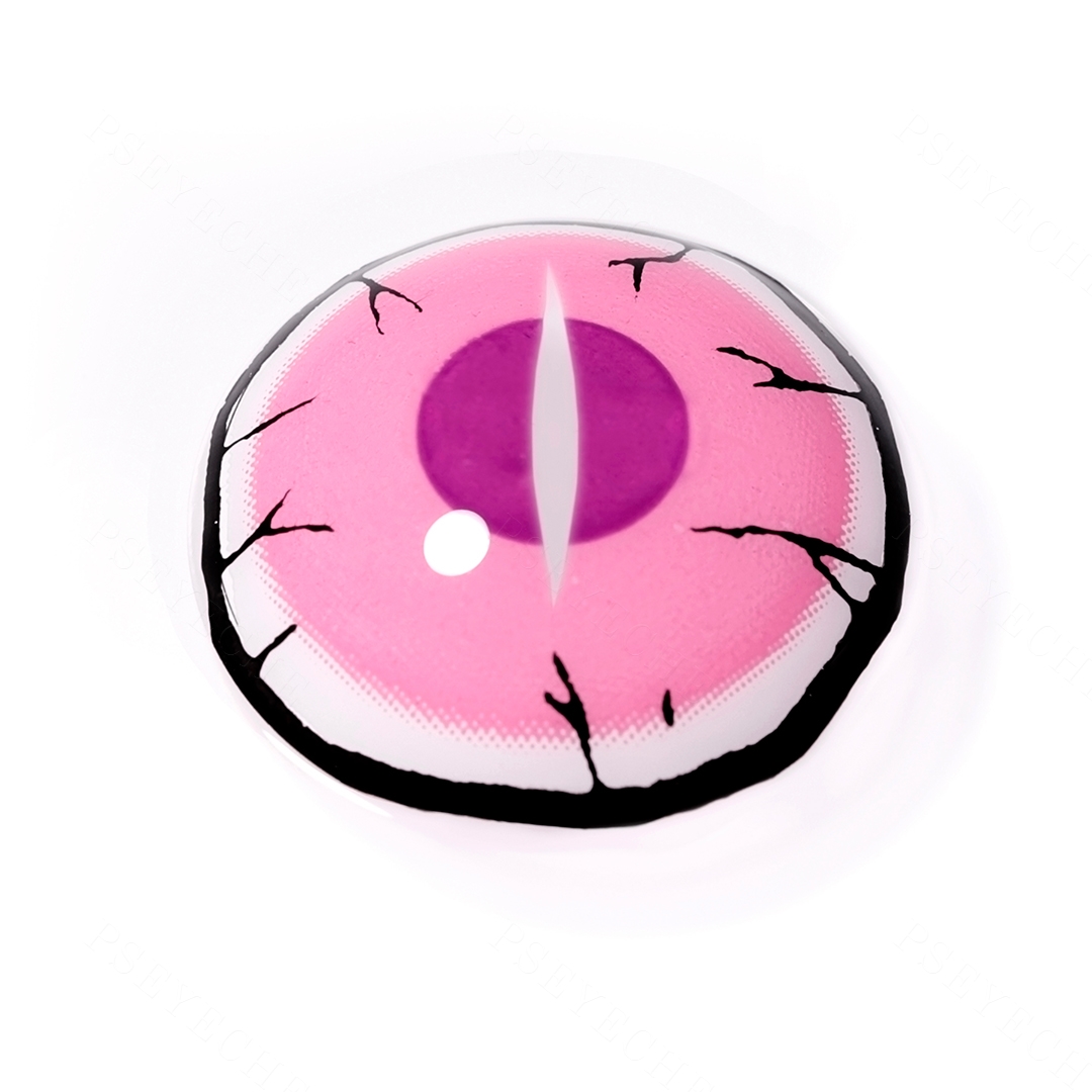 Demon Eye Pink Costume Yearly Contact Lenses