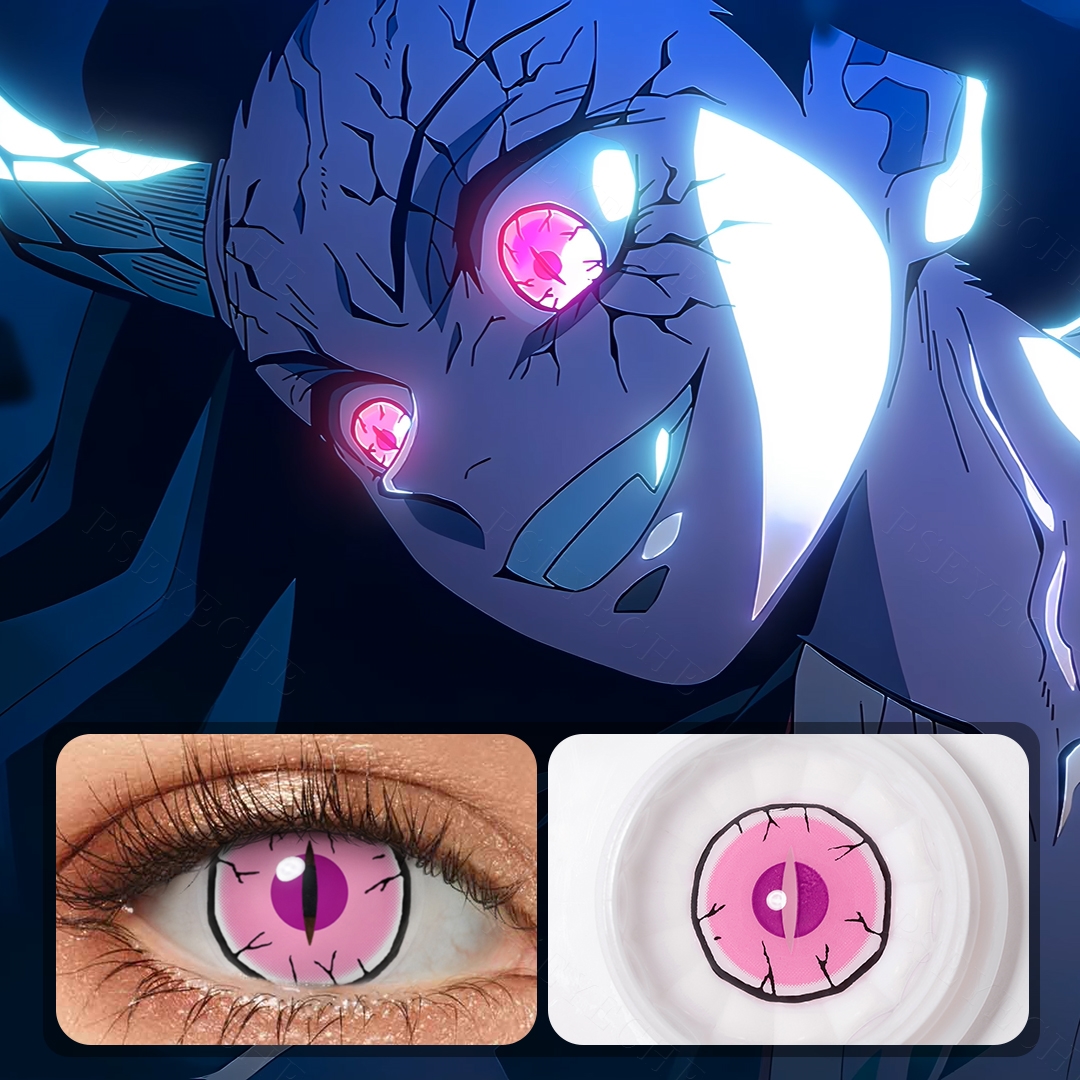 Demon Eye Pink Costume Yearly Contact Lenses