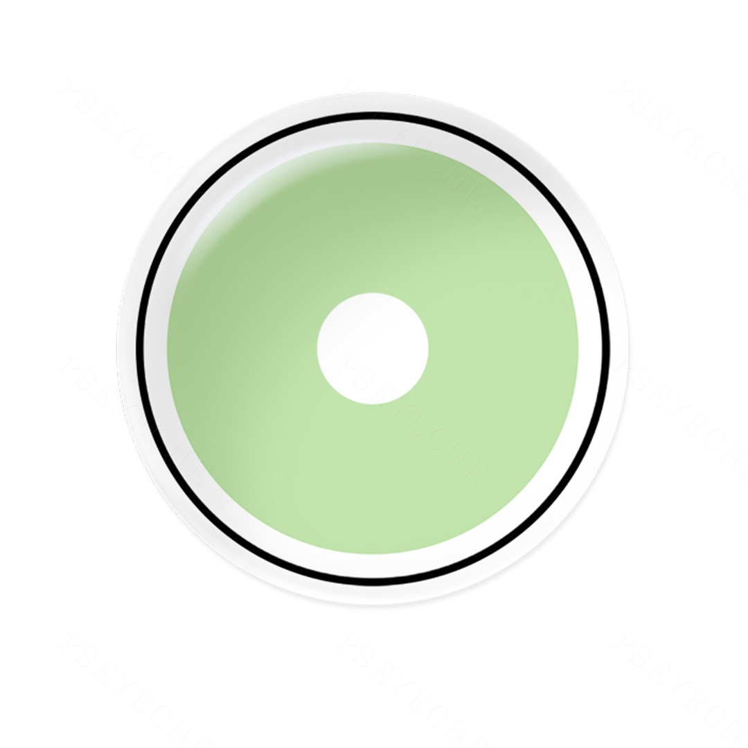 Lime Circle Green Costume Yearly Contact Lenses