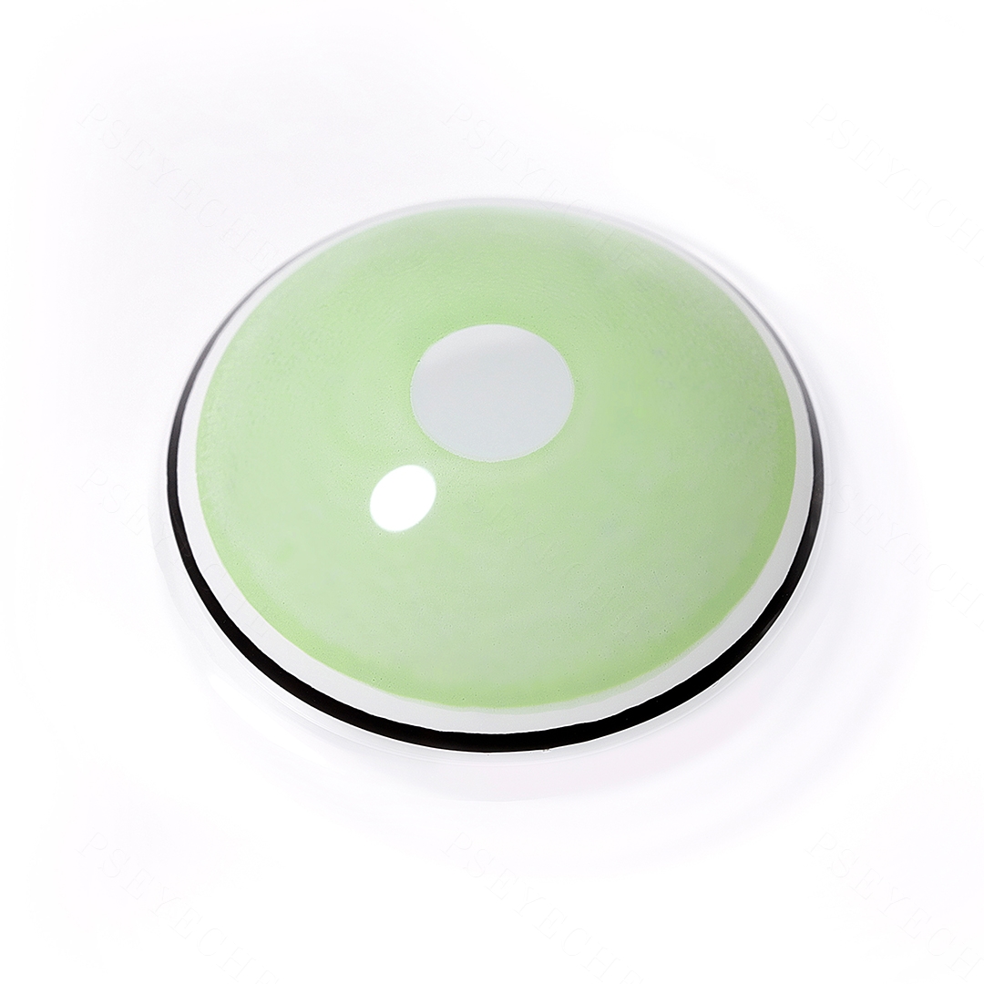 Lime Circle Green Costume Yearly Contact Lenses