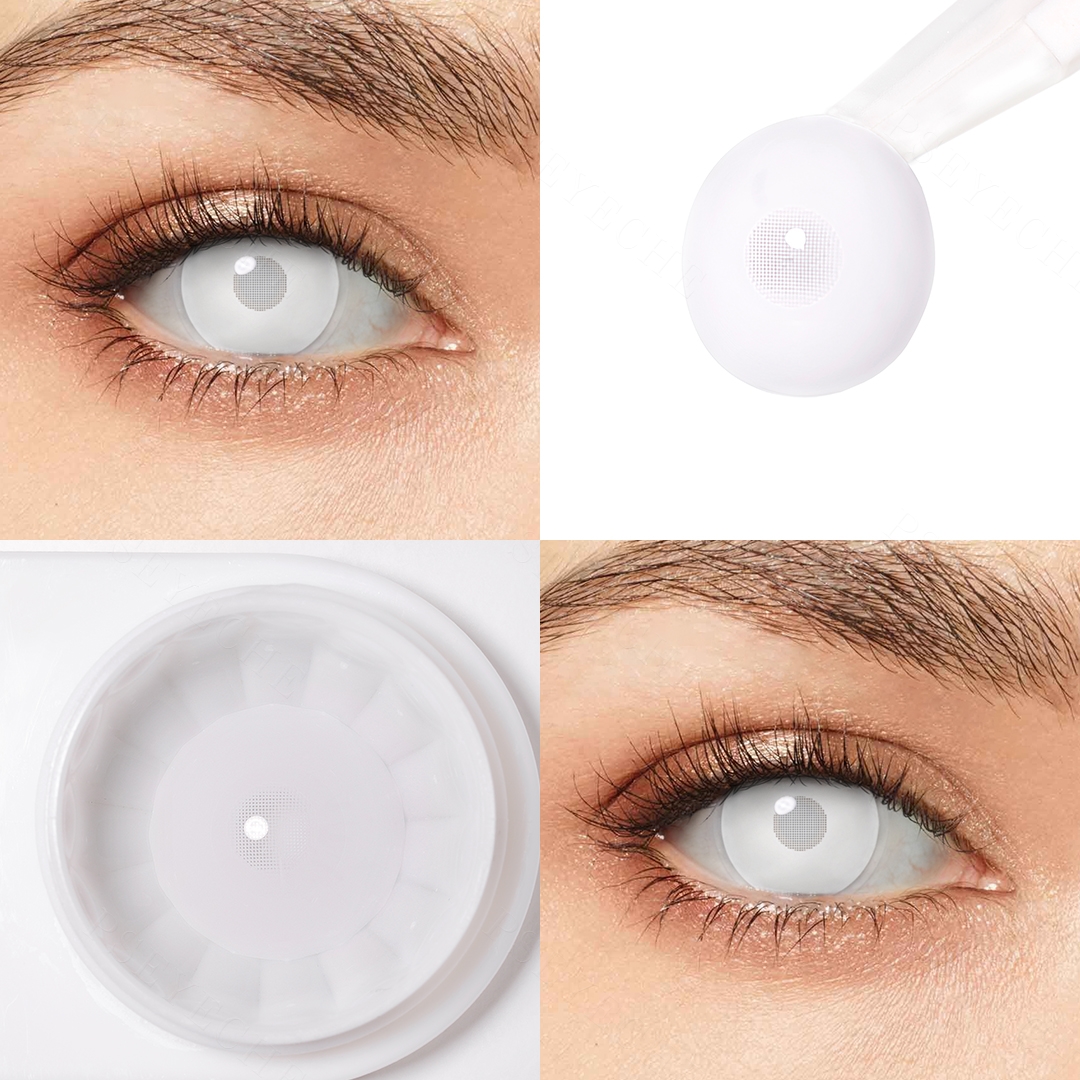 Screen White Costume Yearly Contact Lenses