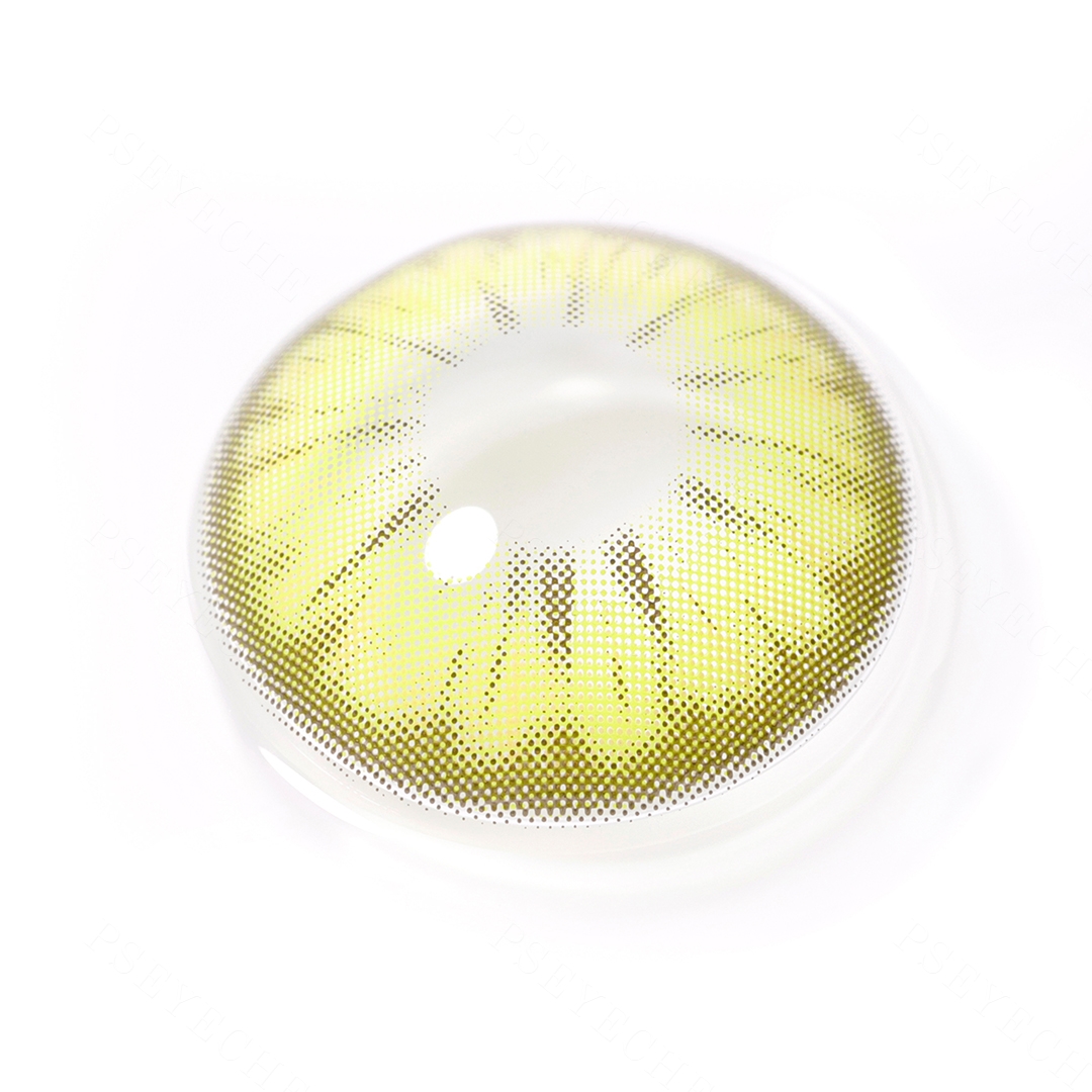Lime Sunbeam Yellow Costume Yearly Contact Lenses | 2 Pcs