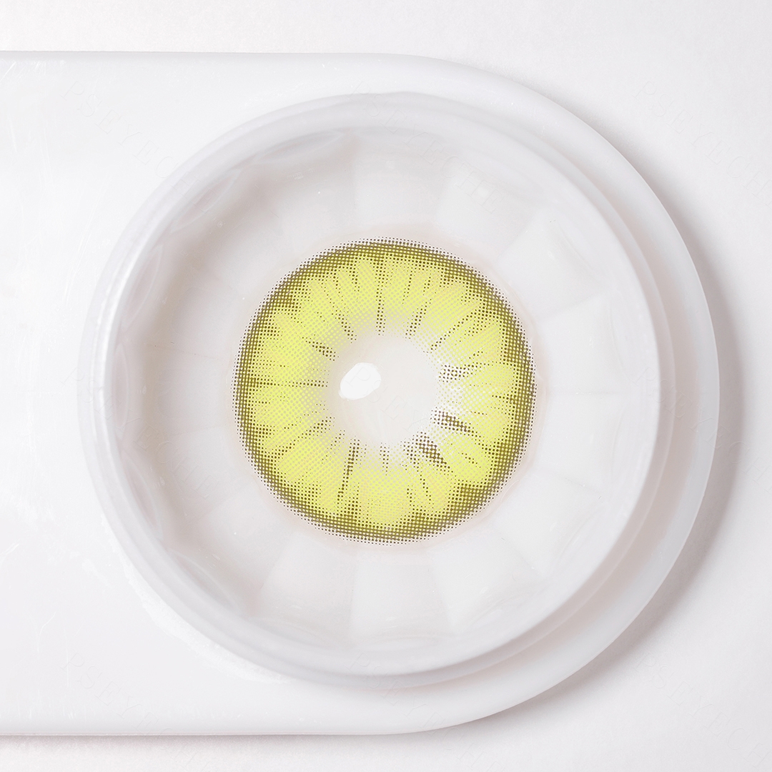 Lime Sunbeam Yellow Costume Yearly Contact Lenses | 2 Pcs
