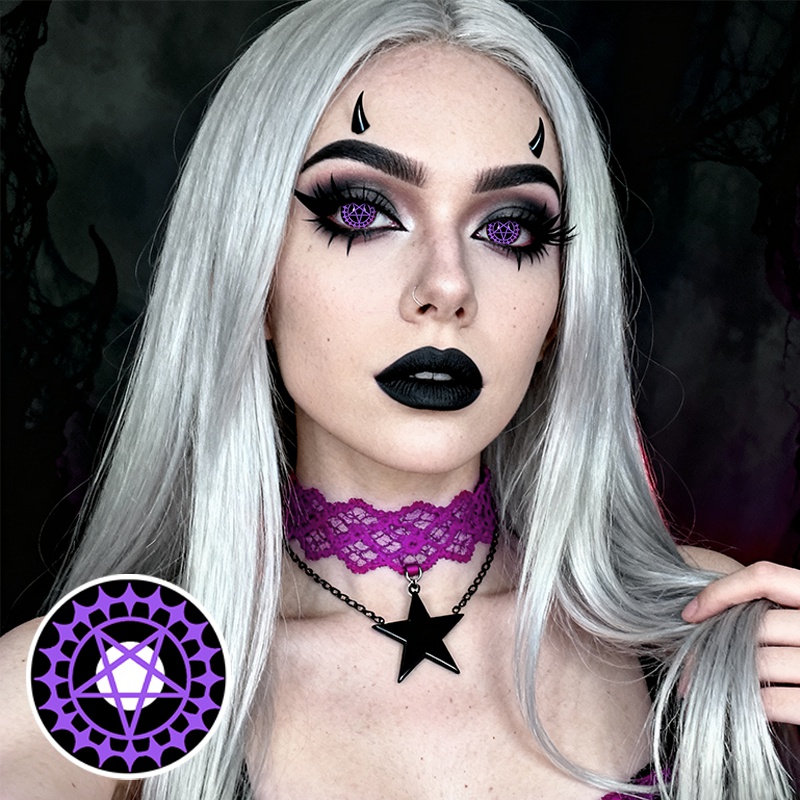 Astrolabe Purple Costume Contact Lenses